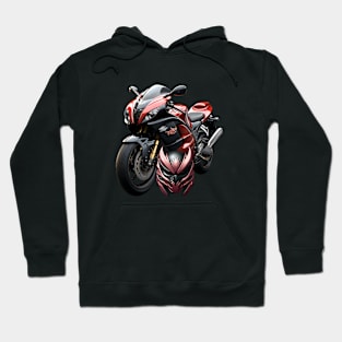 Motorcycle And Helmet Hoodie